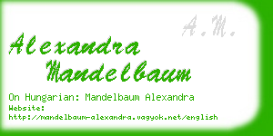 alexandra mandelbaum business card